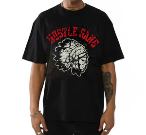 Hustle Gang Black Crumbled  T shirt 