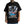 Load image into Gallery viewer, Black t-shirt with a graphic design featuring a car, masks, and text 'Back in Time' on a white background.
