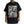 Load image into Gallery viewer, Black t-shirt with a graphic design of a skull, dice, and text 'Barrio Dreams' worn by a person.
