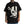 Load image into Gallery viewer, Black t-shirt with a white graphic design on a white background
