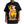 Load image into Gallery viewer, Black t-shirt with a graphic of a character in a yellow outfit and red text, on a white background.
