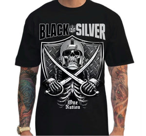 BLACK & SILVER - shopluckyacesTshirtCertified