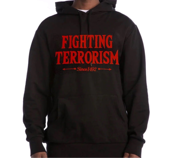 FIGHTING TERRORISM - shopluckyacesHoodieCertified